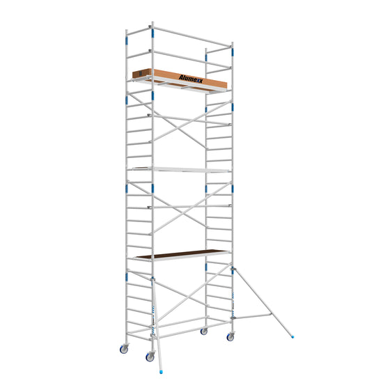 Heimwerker Rollgerüst Alumexx Budget 90x250 8,2m Arbeitshöhe