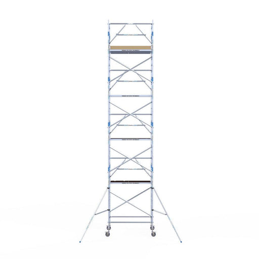 Rollgerüst Alumexx Extra 135x190 10,2m Arbeitshöhe an der Fassade - GerüstExpress