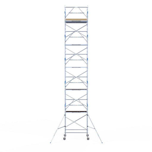 Rollgerüst Alumexx Extra 135x190 12,2m Arbeitshöhe an der Fassade - GerüstExpress