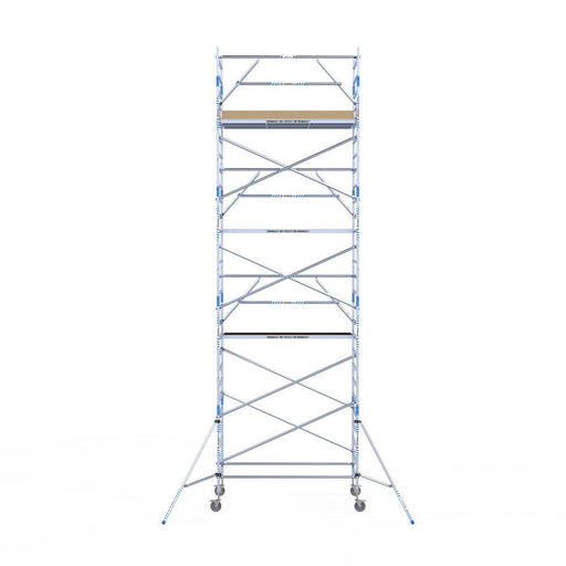 Rollgerüst Alumexx Extra 135x250 9,2m Arbeitshöhe an der Fassade - GerüstExpress