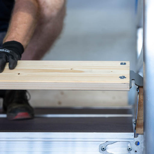 Alumexx Edge Bordbrett-Set Holz 135-250 - GerüstExpress