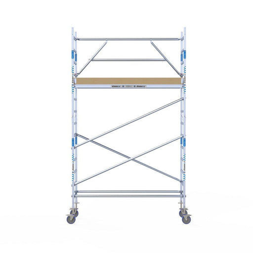 Rollgerüst Alumexx Extra 75x250 5,2m Arbeitshöhe an der Fassade - GerüstExpress