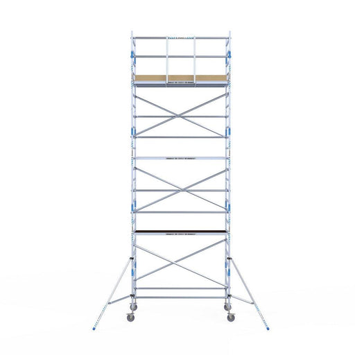 Rollgerüst Alumexx Light 135x250 8,2m Arbeitshöhe an der Fassade - GerüstExpress