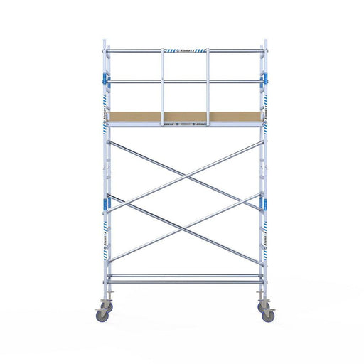Rollgerüst Alumexx Light 75x250 5,2m Arbeitshöhe an der Fassade - GerüstExpress