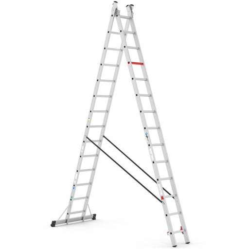 Aluminium Schiebeleiter 2x14 - Gerüstexpress.de