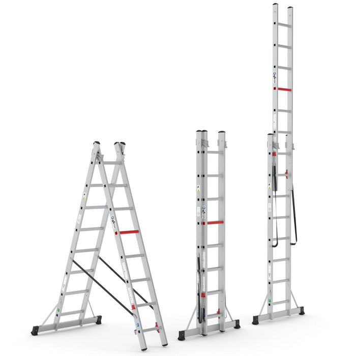 Aluminium Schiebeleiter 2x8 - Gerüstexpress.de