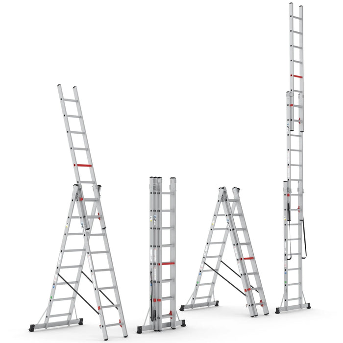 Aluminium Schiebeleiter 3x8 - Gerüstexpress.de