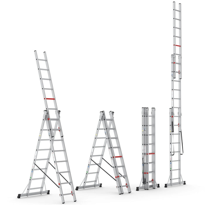 Aluminium Schiebeleiter 3x8 - Gerüstexpress.de