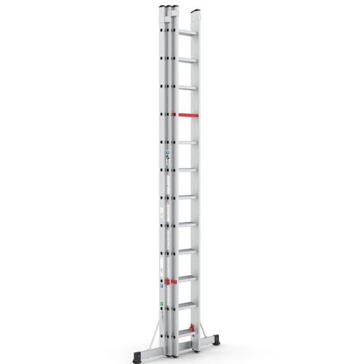Aluminium Schiebeleiter Advance 3x12 | Top Safe - Gerüstexpress.de