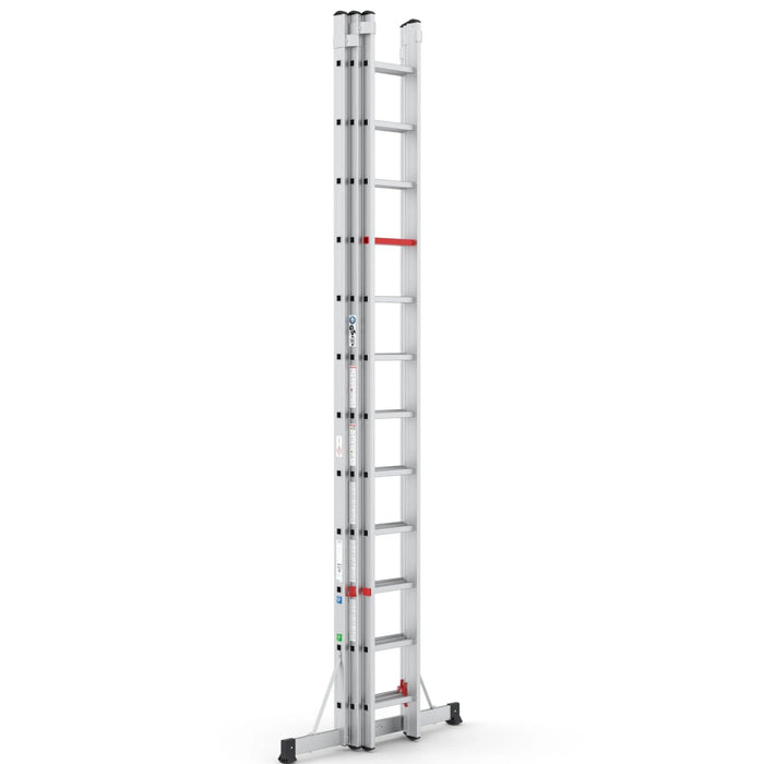 Aluminium Schiebeleiter Advance 3x12 | Top Safe - Gerüstexpress.de