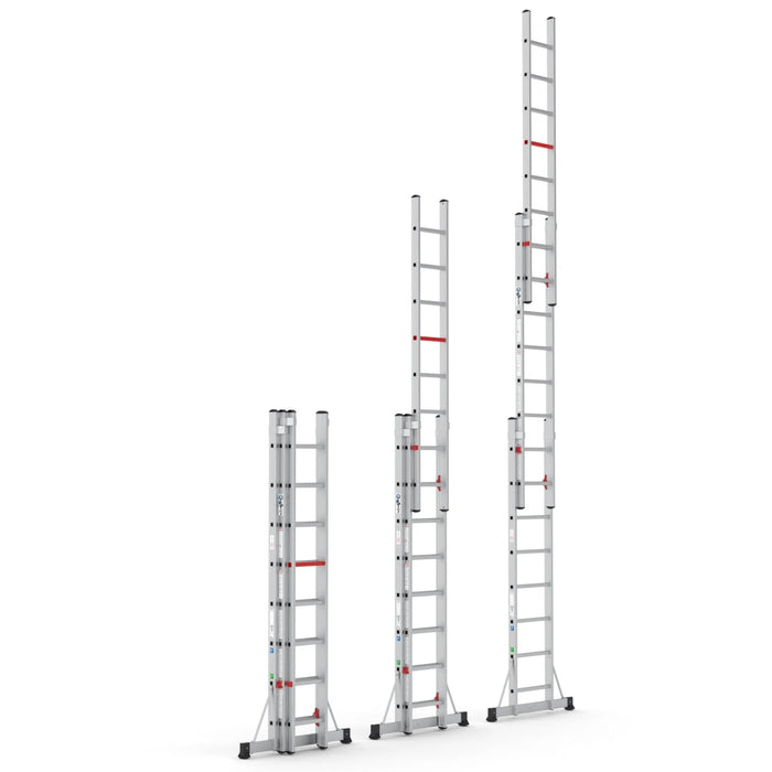 Aluminium Schiebeleiter Advance 3x8 | Top Safe - Gerüstexpress.de