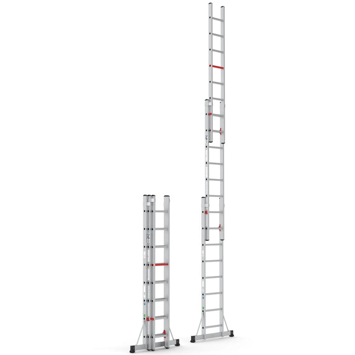 Aluminium Schiebeleiter Advance 3x8 | Top Safe - Gerüstexpress.de