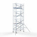 Anhänger + Rollgerüst 135x250 8,2m Arbeitshöhe + einfaches Sicherheitsgeländer - Gerüstexpress.de