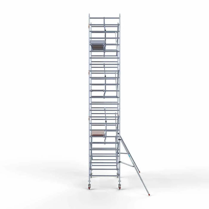 Anhänger + Rollgerüst 135x250 8,2m Arbeitshöhe + einfaches Sicherheitsgeländer - Gerüstexpress.de