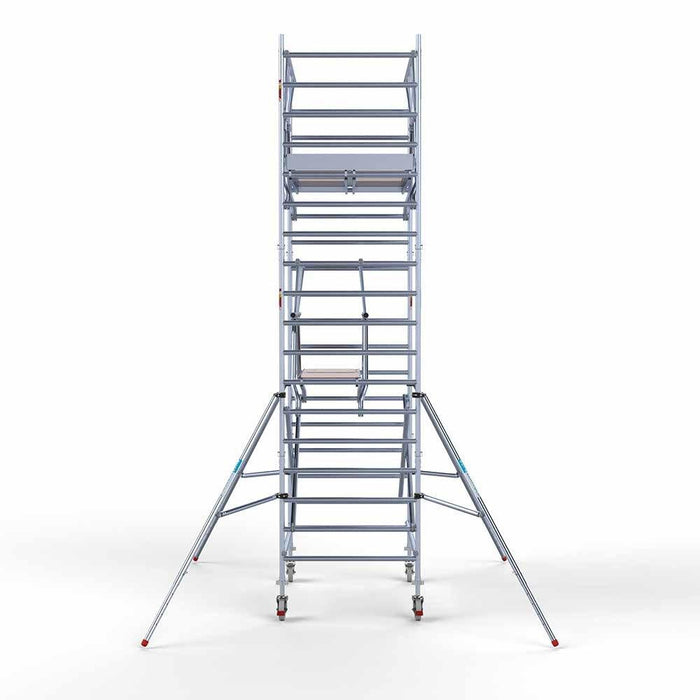 Anhänger + Rollgerüst Standard 135x190 6,2m Arbeitshöhe + doppeltes Sicherheitsgeländer - Gerüstexpress.de