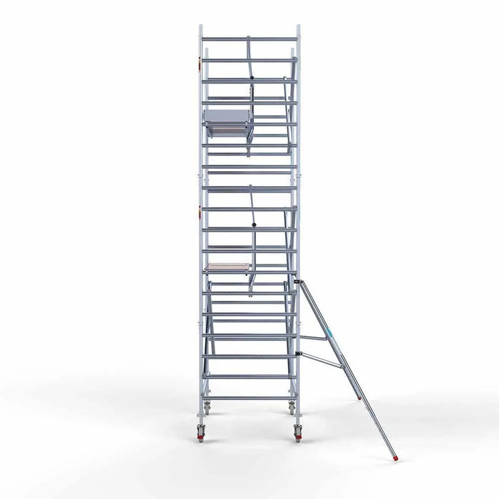 Anhänger + Rollgerüst Standard 135x190 6,2m Arbeitshöhe + einfaches Sicherheitsgeländer - Gerüstexpress.de