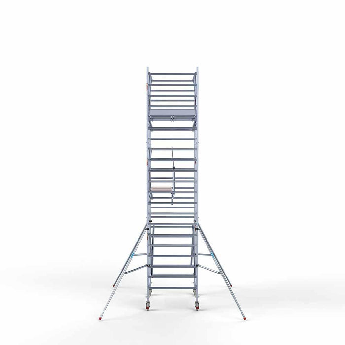 Anhänger + Rollgerüst Standard 135x190 7,2m Arbeitshöhe + doppeltes Sicherheitsgeländer - Gerüstexpress.de