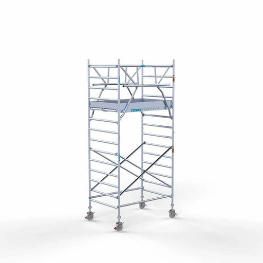 Anssems Anhänger + Rollgerüst Standard 135x190 5,2m Arbeitshöhe + doppelte Sicherheitsgeländer - Gerüstexpress.de