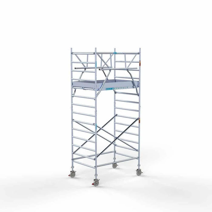Anssems Anhänger + Rollgerüst Standard 135x190 5,2m Arbeitshöhe + doppelte Sicherheitsgeländer - Gerüstexpress.de