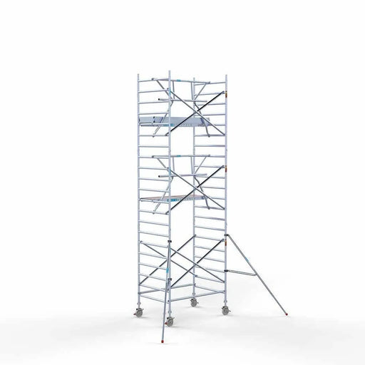 Anssems Anhänger + Rollgerüst Standard 135x190 6,2m Arbeitshöhe + einfache Sicherheitsgeländer - Gerüstexpress.de