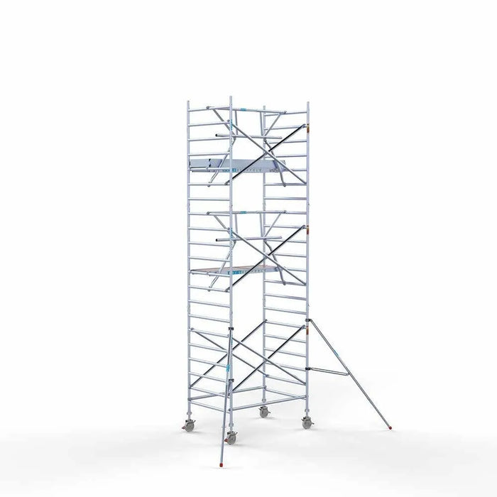 Anssems Anhänger + Rollgerüst Standard 135x190 6,2m Arbeitshöhe + einfache Sicherheitsgeländer - Gerüstexpress.de