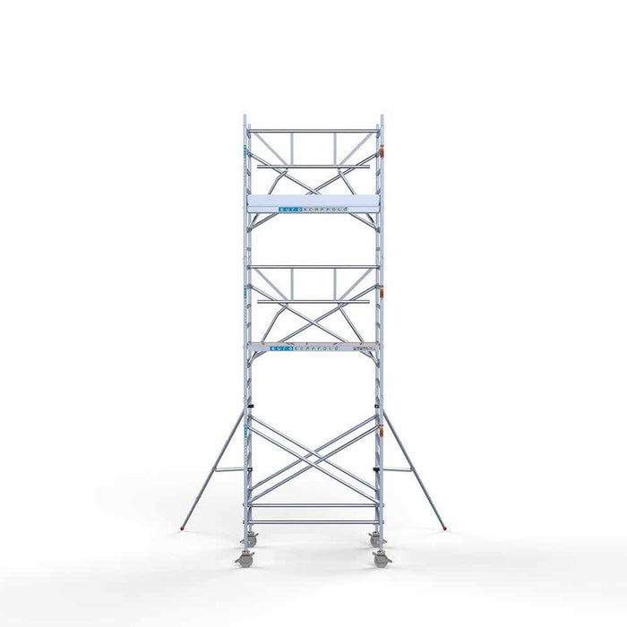 Anssems Anhänger + Rollgerüst Standard 135x190 6,2m Arbeitshöhe + einfache Sicherheitsgeländer - Gerüstexpress.de