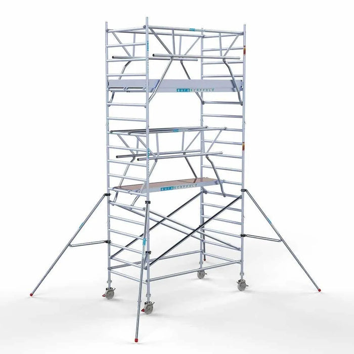 Anssems Anhänger + Rollgerüst Standard 135x250 6,2m Arbeitshöhe + doppelte Sicherheitsgeländer - Gerüstexpress.de