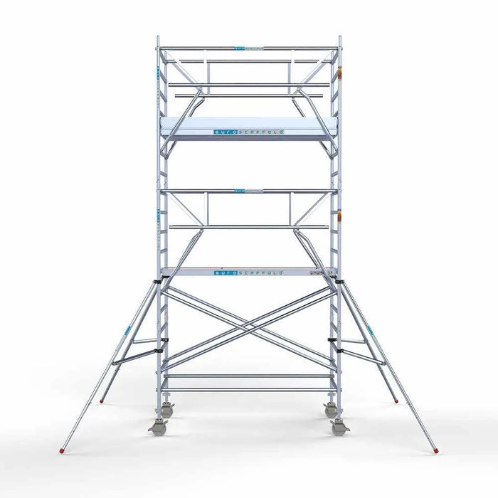 Anssems Anhänger + Rollgerüst Standard 135x250 6,2m Arbeitshöhe + doppelte Sicherheitsgeländer - Gerüstexpress.de