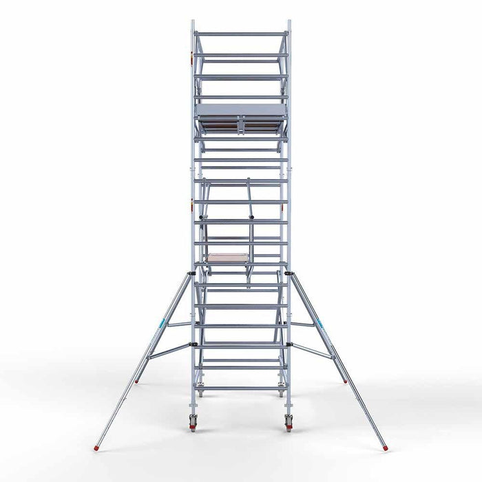 Anssems Anhänger + Rollgerüst Standard 135x250 6,2m Arbeitshöhe + doppelte Sicherheitsgeländer - Gerüstexpress.de