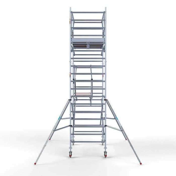 Anssems Anhänger + Rollgerüst Standard 135x250 6,2m Arbeitshöhe + doppelte Sicherheitsgeländer - Gerüstexpress.de
