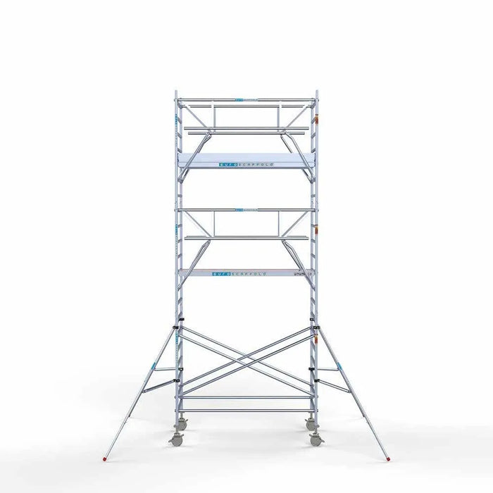 Anssems Anhänger + Rollgerüst Standard 135x250 7,2m Arbeitshöhe + doppelte Sicherheitsgeländer - Gerüstexpress.de