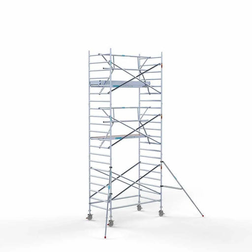Anssems Anhänger + Rollgerüst Standard 135x250 7,2m Arbeitshöhe + einfaches Sicherheitsgeländer - Gerüstexpress.de