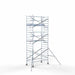 Anssems Anhänger + Rollgerüst Standard 135x250 7,2m Arbeitshöhe + einfaches Sicherheitsgeländer - Gerüstexpress.de