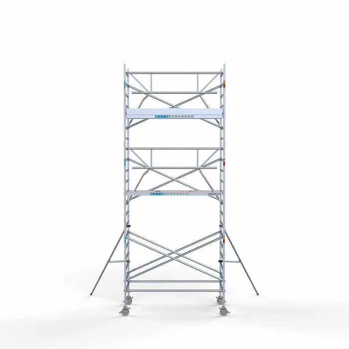 Anssems Anhänger + Rollgerüst Standard 135x250 7,2m Arbeitshöhe + einfaches Sicherheitsgeländer - Gerüstexpress.de