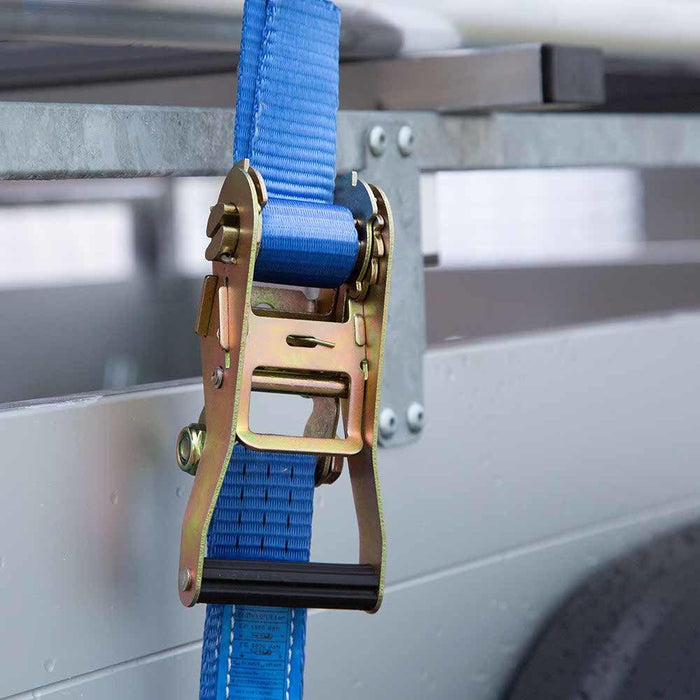 Anssems Anhänger + Rollgerüst Standard 135x250 8,2m Arbeitshöhe + doppelte Sicherheitsgeländer - Gerüstexpress.de