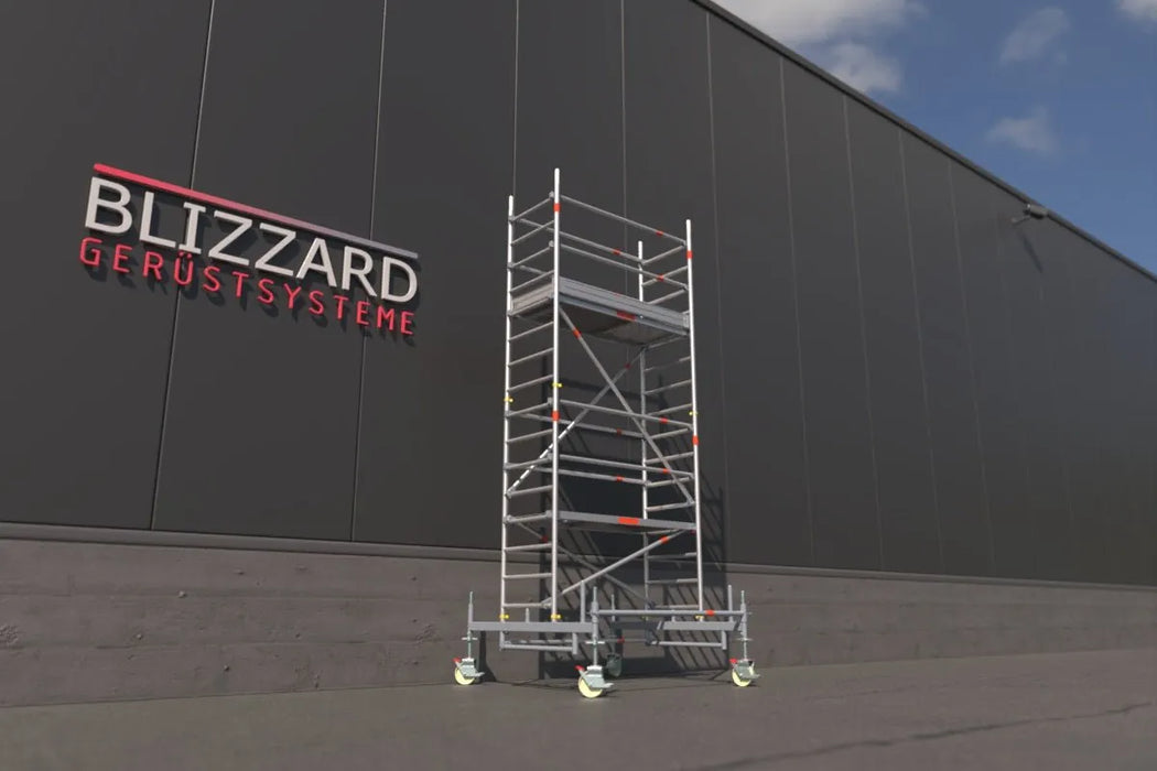 Blizzard Rollgerüst 1.80m x 0.75m | AH 3.19 bis 9.53 Meter - Gerüstexpress.de