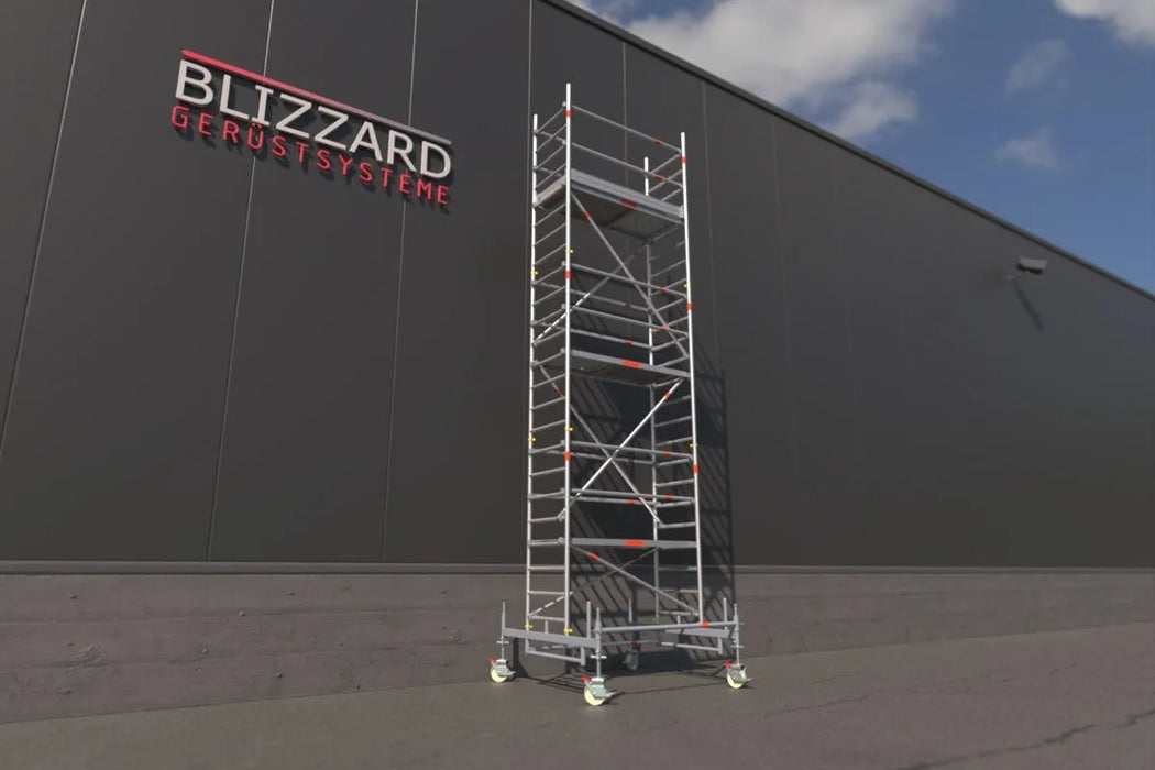 Blizzard Rollgerüst 1.80m x 0.75m | AH 3.19 bis 9.53 Meter - Gerüstexpress.de