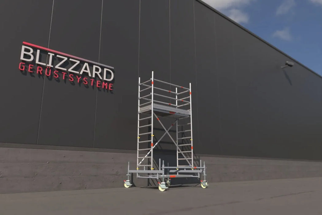 Blizzard Rollgerüst 1.80m x 0.75m | AH 3.19 bis 9.53 Meter - Gerüstexpress.de