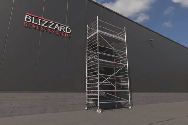 Blizzard Rollgerüst 1.80m x 1.50m | AH 3.19 bis 10.72 Meter - Gerüstexpress.de
