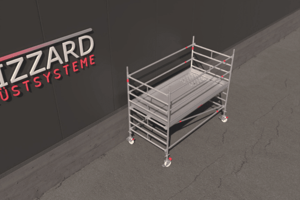 Blizzard Rollgerüst 1.80m x 1.50m | AH 3.19 bis 10.72 Meter - Gerüstexpress.de