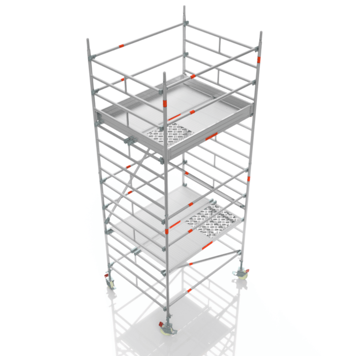 Blizzard Rollgerüst 1.80m x 1.50m | AH 3.19 bis 10.72 Meter - Gerüstexpress.de