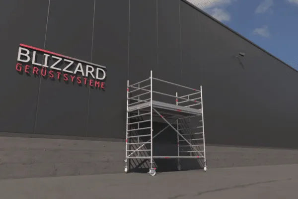Blizzard Rollgerüst 1.80m x 1.50m | AH 3.19 bis 10.72 Meter - Gerüstexpress.de