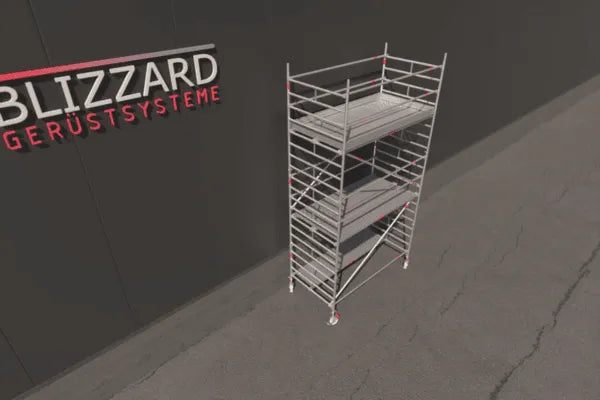 Blizzard Rollgerüst 1.80m x 1.50m | AH 3.19 bis 10.72 Meter - Gerüstexpress.de