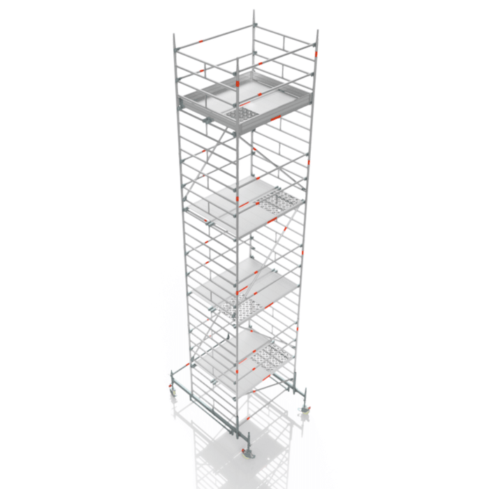 Blizzard Rollgerüst 1.80m x 1.50m | AH 3.19 bis 10.72 Meter - Gerüstexpress.de