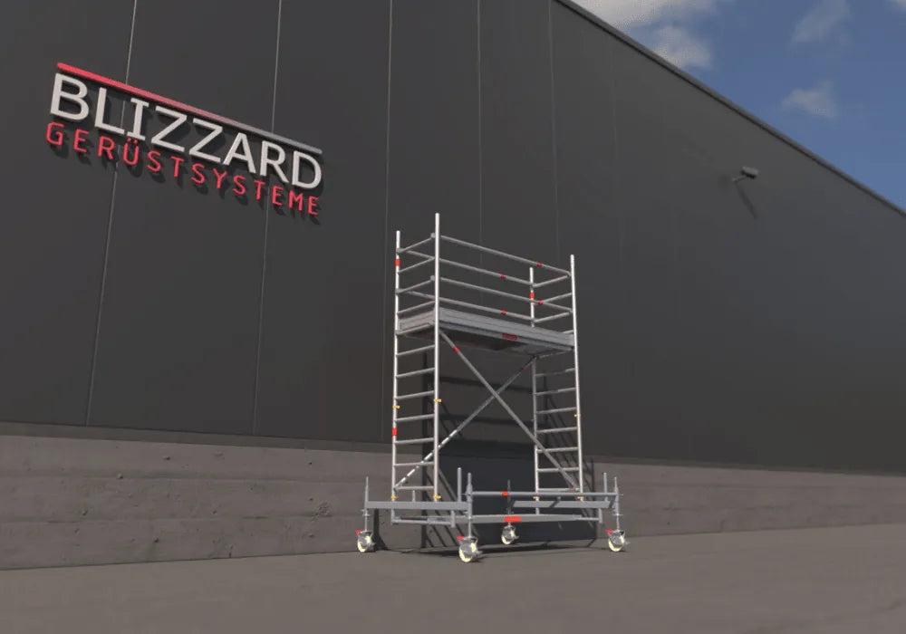 Blizzard Rollgerüst 2.30m x 0.75m | AH 3.19 bis 9.53 Meter - Gerüstexpress.de