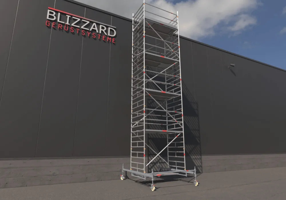 Blizzard Rollgerüst 2.30m x 1.50m | AH 3.19 bis 10.72 Meter - Gerüstexpress.de