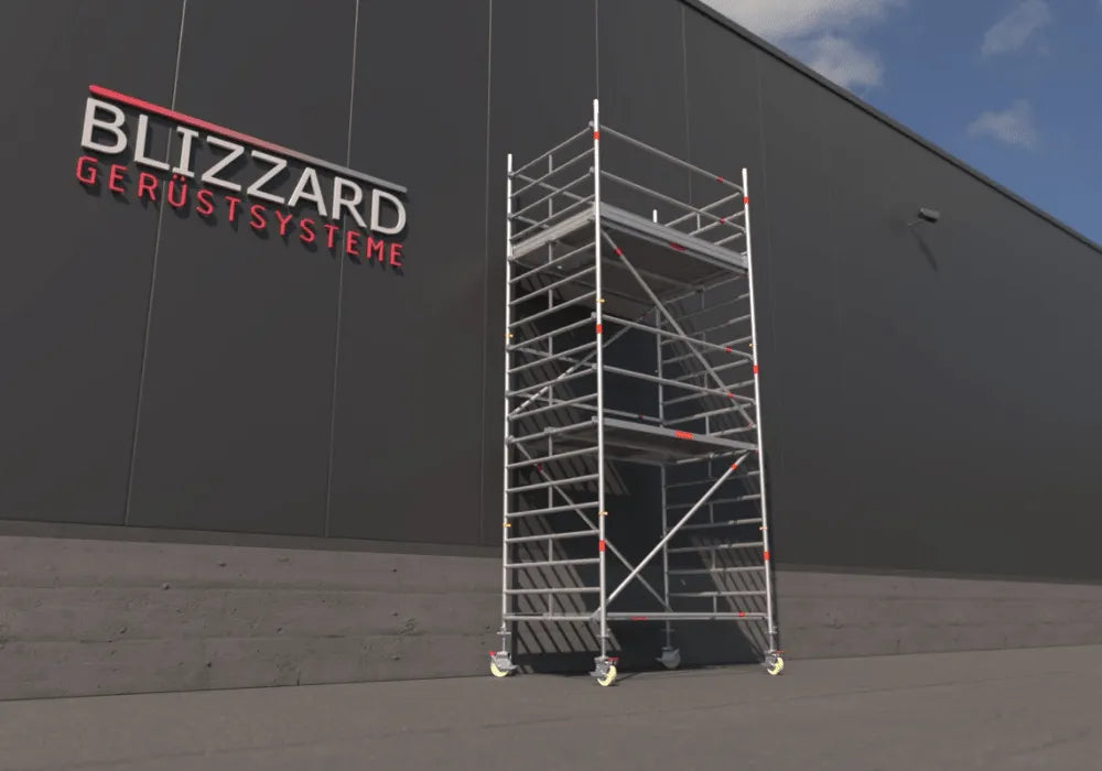 Blizzard Rollgerüst 2.30m x 1.50m | AH 3.19 bis 10.72 Meter - Gerüstexpress.de