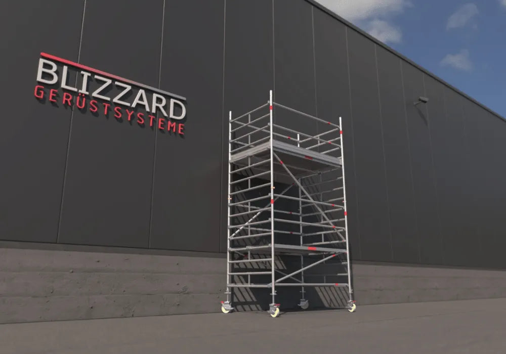 Blizzard Rollgerüst 2.30m x 1.50m | AH 3.19 bis 10.72 Meter - Gerüstexpress.de