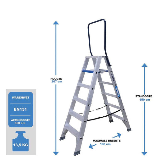 Doppeltreppe 2x6 Stufen - Gerüstexpress.de