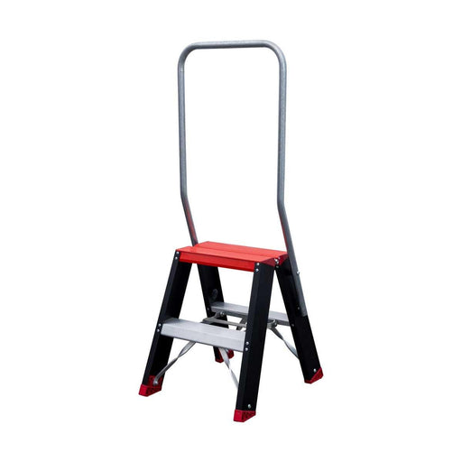 Doppeltreppe schwarz Professionell 2x2 Stufen - Limited Edition - Gerüstexpress.de